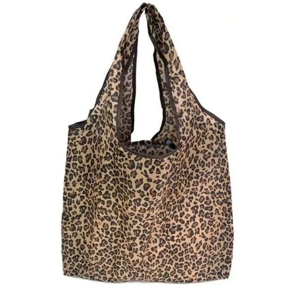 Leopard Print Reusable Market Bag - Picture 3 of 5